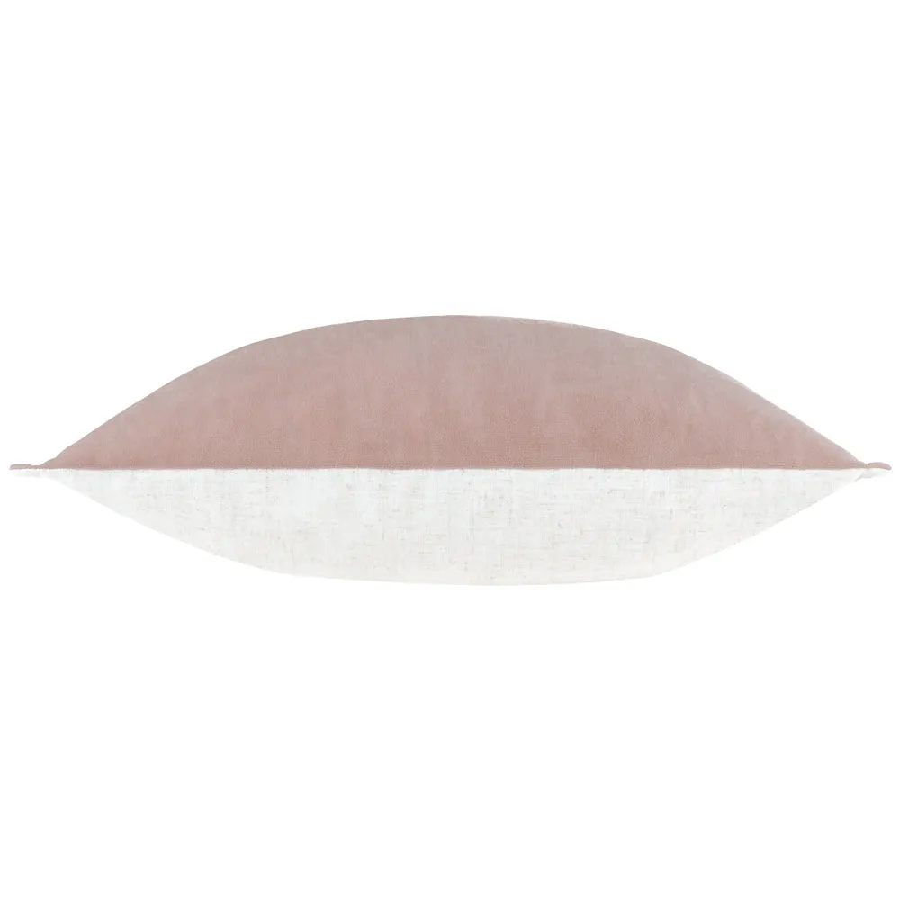 Merton Rectangular Velvet Cushion Dusty Rose