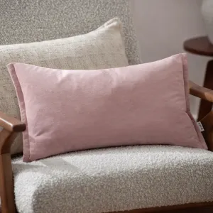 Merton Rectangular Velvet Cushion Dusty Rose