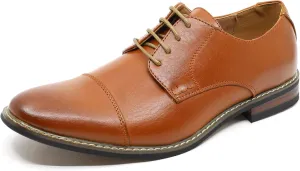 Metrocharm Alex-04 Men's Lace Up Cap Toe Oxford Dress Shoes