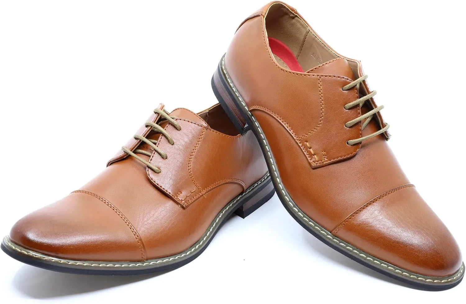 Metrocharm Alex-04 Men's Lace Up Cap Toe Oxford Dress Shoes
