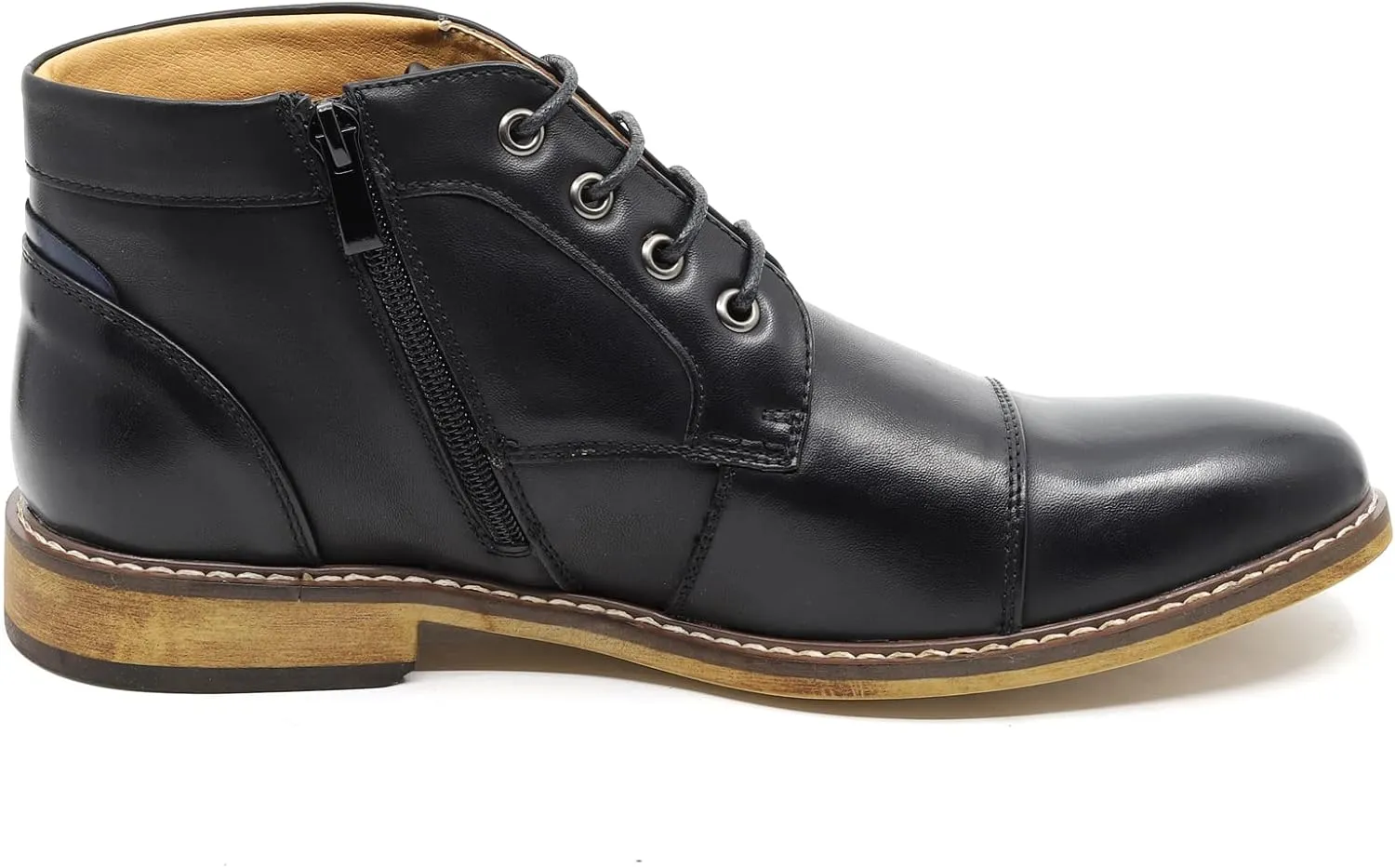 Metrocharm MC146 Men's Cap Toe Formal Dress Casual Oxford Ankle Boot