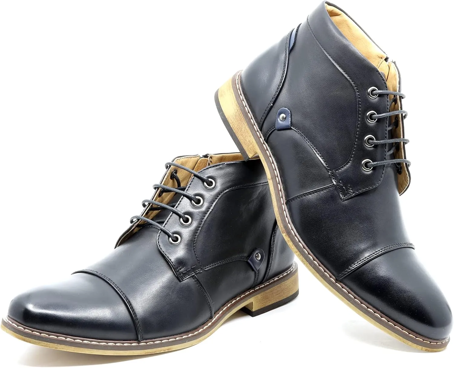 Metrocharm MC146 Men's Cap Toe Formal Dress Casual Oxford Ankle Boot