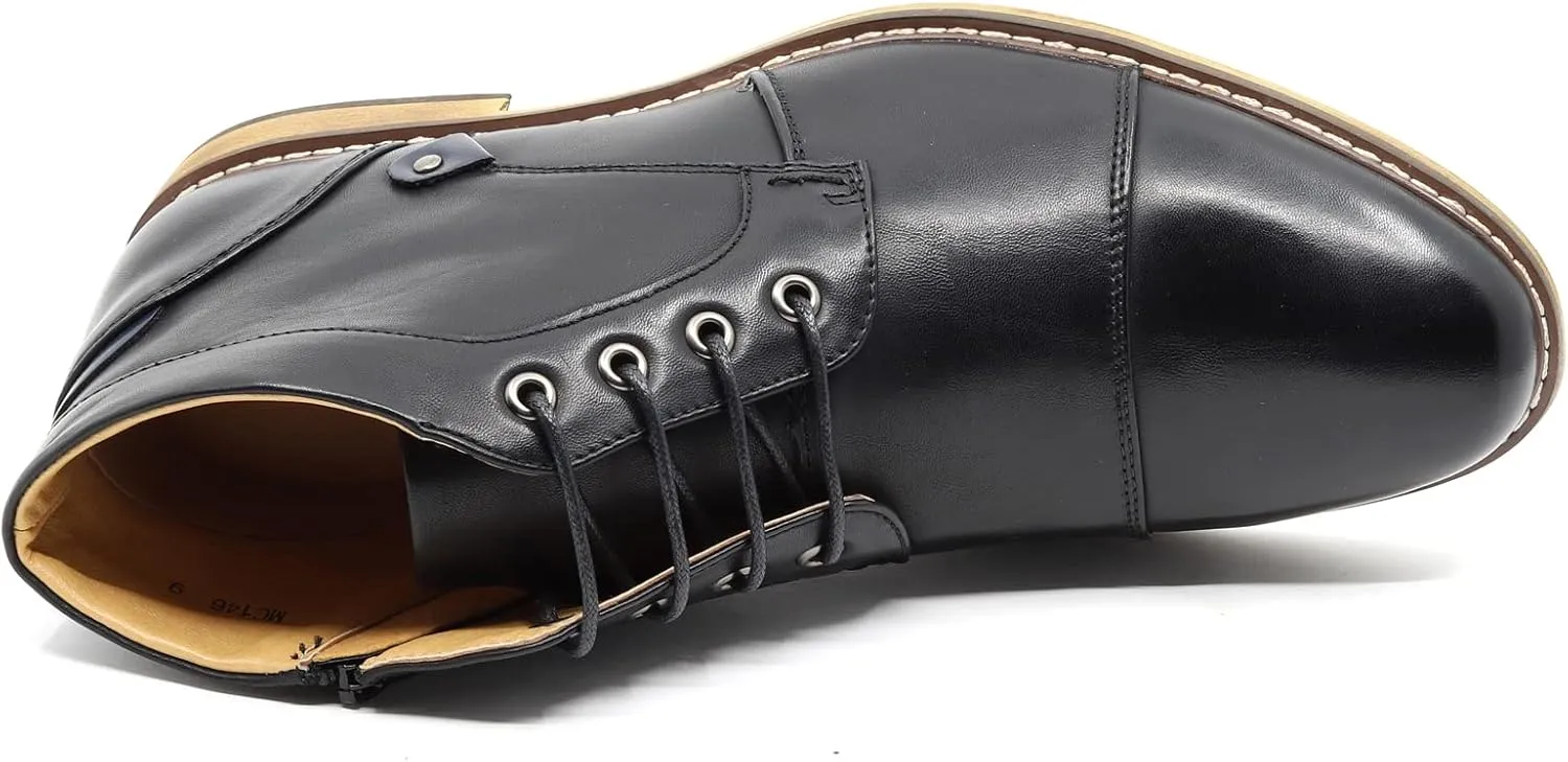 Metrocharm MC146 Men's Cap Toe Formal Dress Casual Oxford Ankle Boot