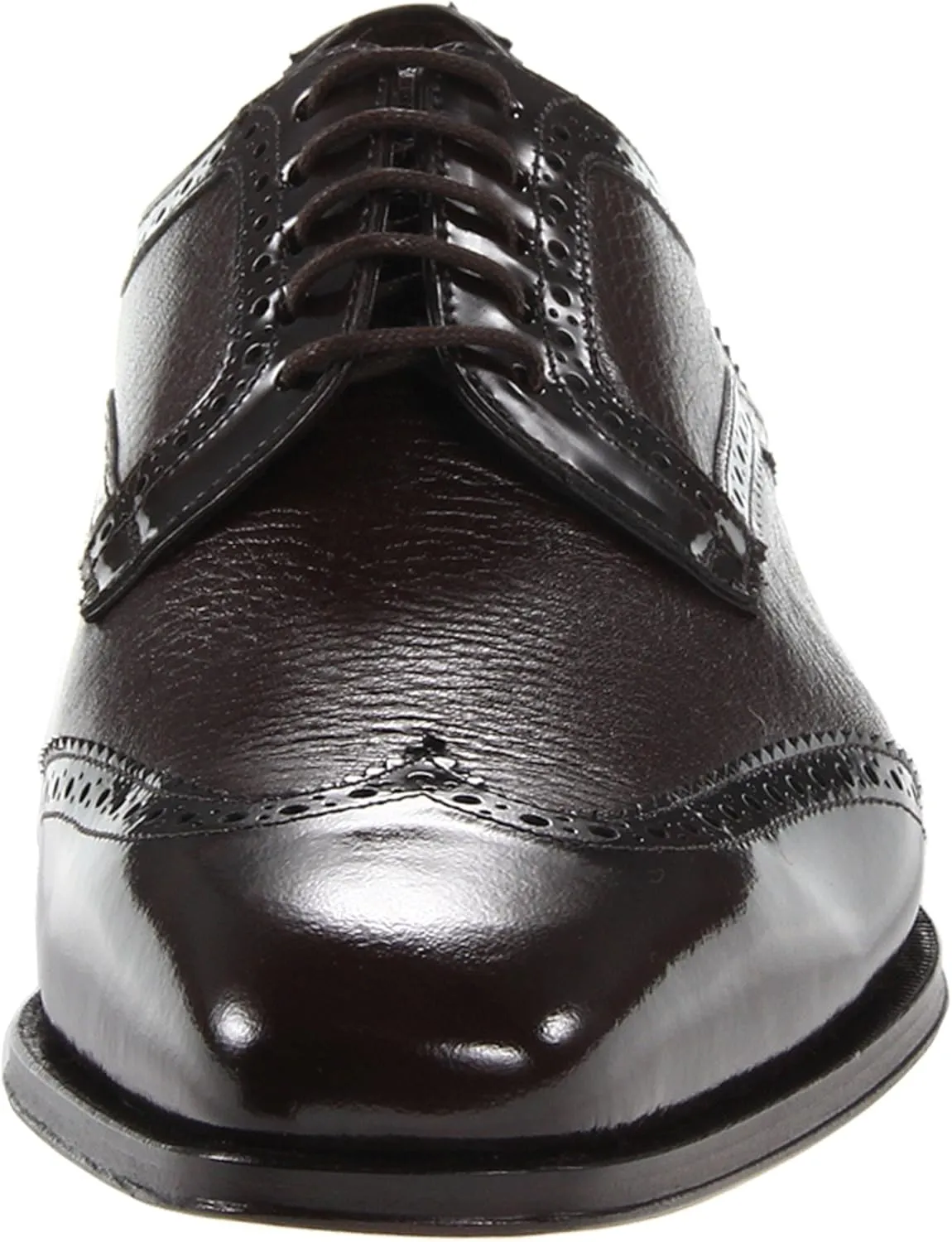 Mezlan Men's Ponce,Brown Deerskin/Polished Calf,US