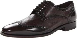 Mezlan Men's Ponce,Brown Deerskin/Polished Calf,US