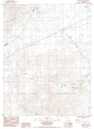 Misfits Flat NV topo map, 1:24000 Scale, 7.5 X 7.5 Minute, Historical, 1985, Updated 1985, 26.8 x 22 in