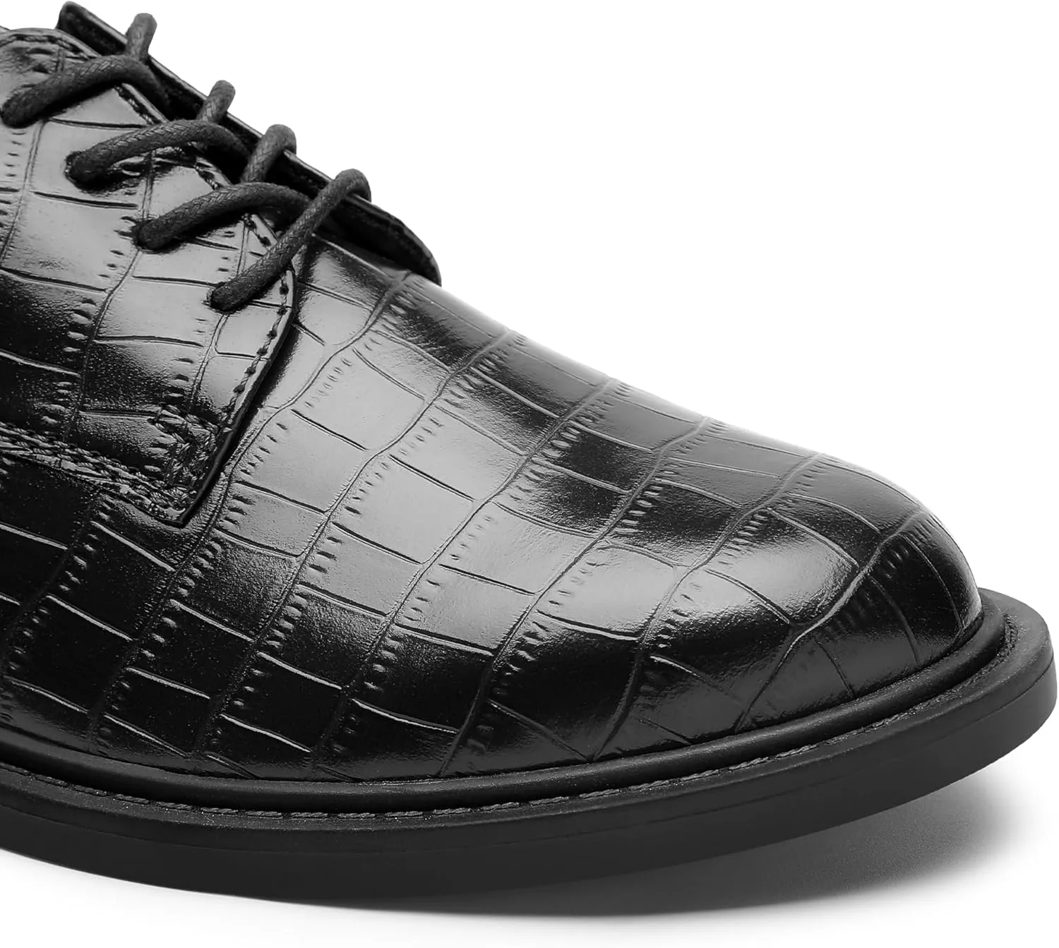 MIXIN Women's Oxfords Alligator Printed Wingtip Lace Up Business Formal Dress Shoes