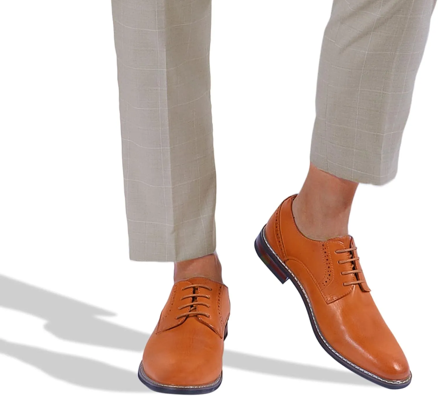 Mofri Men's Dress Shoes Formal Cap Toe Oxford Dress Shoes for Men Comfortable