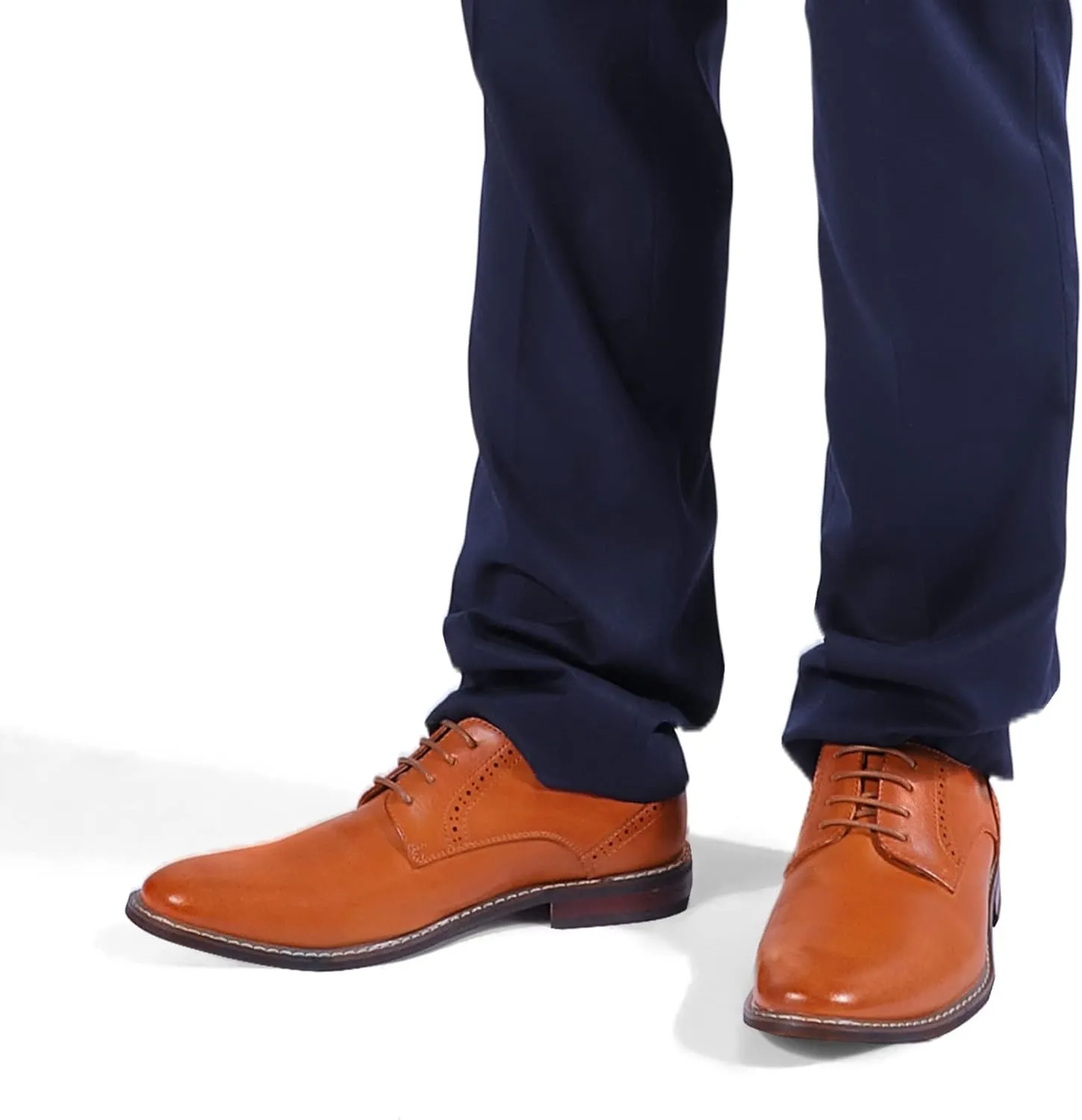 Mofri Men's Dress Shoes Formal Cap Toe Oxford Dress Shoes for Men Comfortable