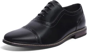 Mofri Men's Dress Shoes Formal Cap Toe Oxford Dress Shoes for Men Comfortable