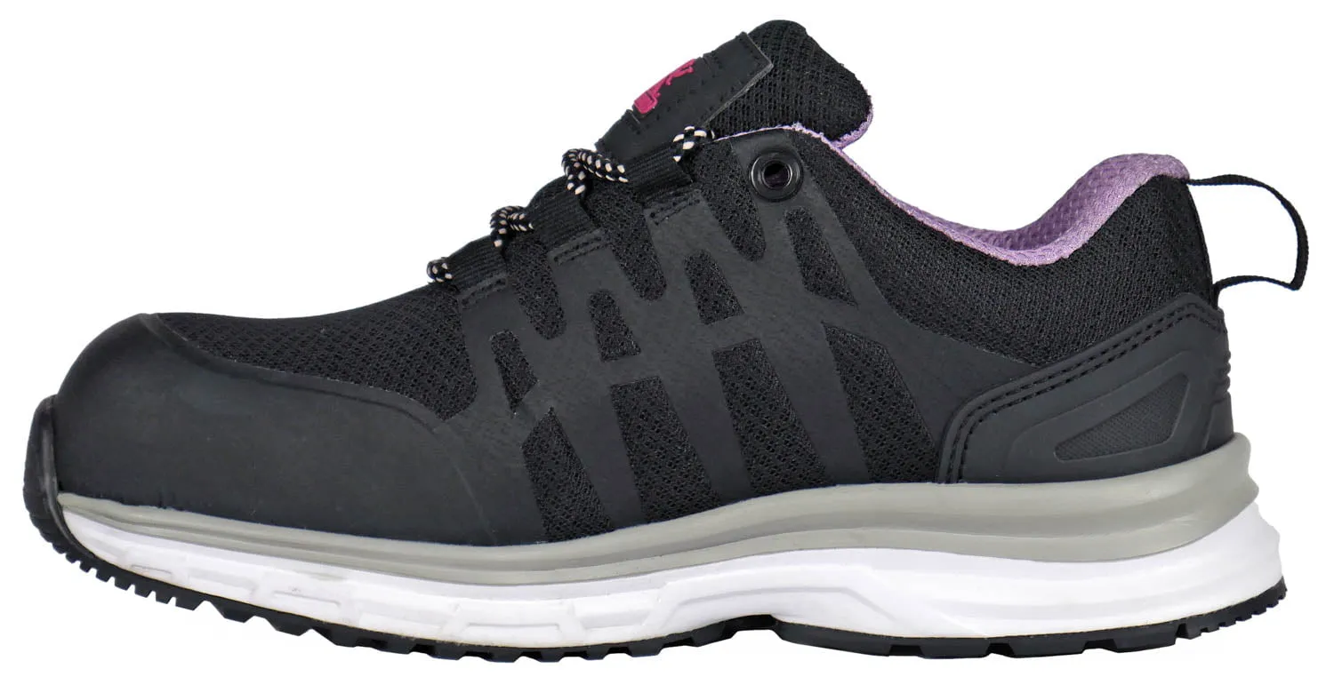 Moxie Trades Womens Exhilarator Composite Toe Black Mesh Work Shoes