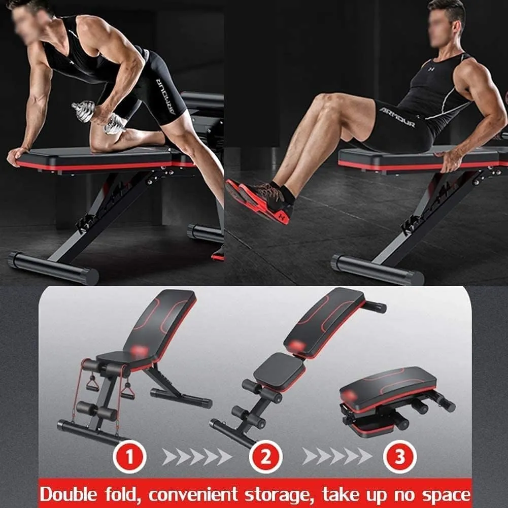 Multi-Function Weight Bench - Dumbbell Bench Strength Training Benches - Foldable Workout Bench Adjustable - Very Suitable for Fitness Men and Women