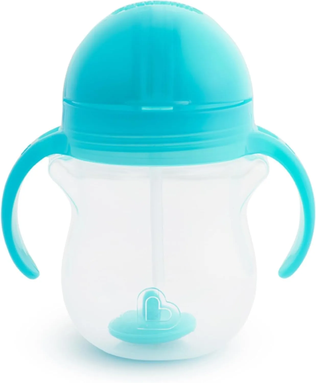 Munchkin Weighted Straw Sippy Cups for Toddlers 7oz, Leak Proof, Easy to Hold-Great toddler cups with straws, Supports Straw-use Education, Straw Cups (Pink/Blue)