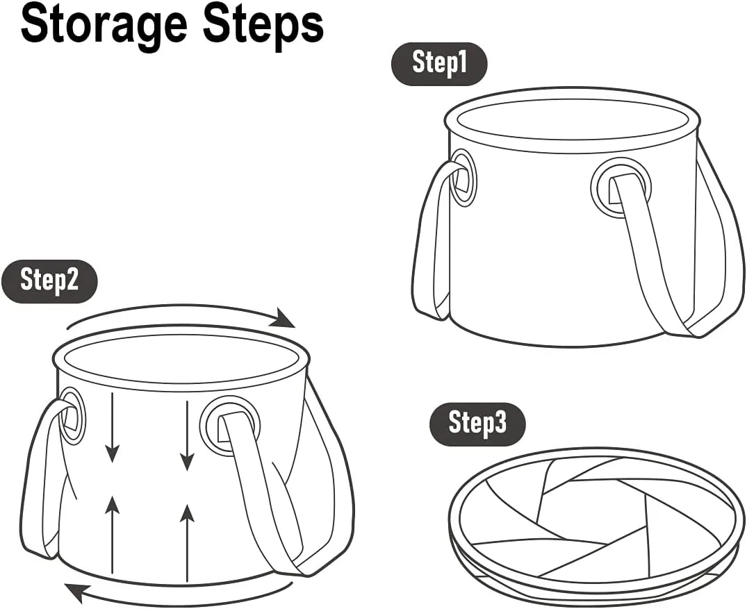 Naturehike Multifunctional Collapsible Water Basin, Folding Tub, Portable Bin, Lightweight Foldable Bucket with Handles for Camping, Dish Washing, Laundry, Fishing, Hiking
