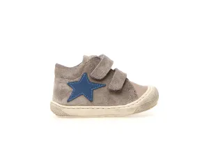 NATURINO KOLDE BOYS FIRST WALKER VELCRO SNEAKER GREY