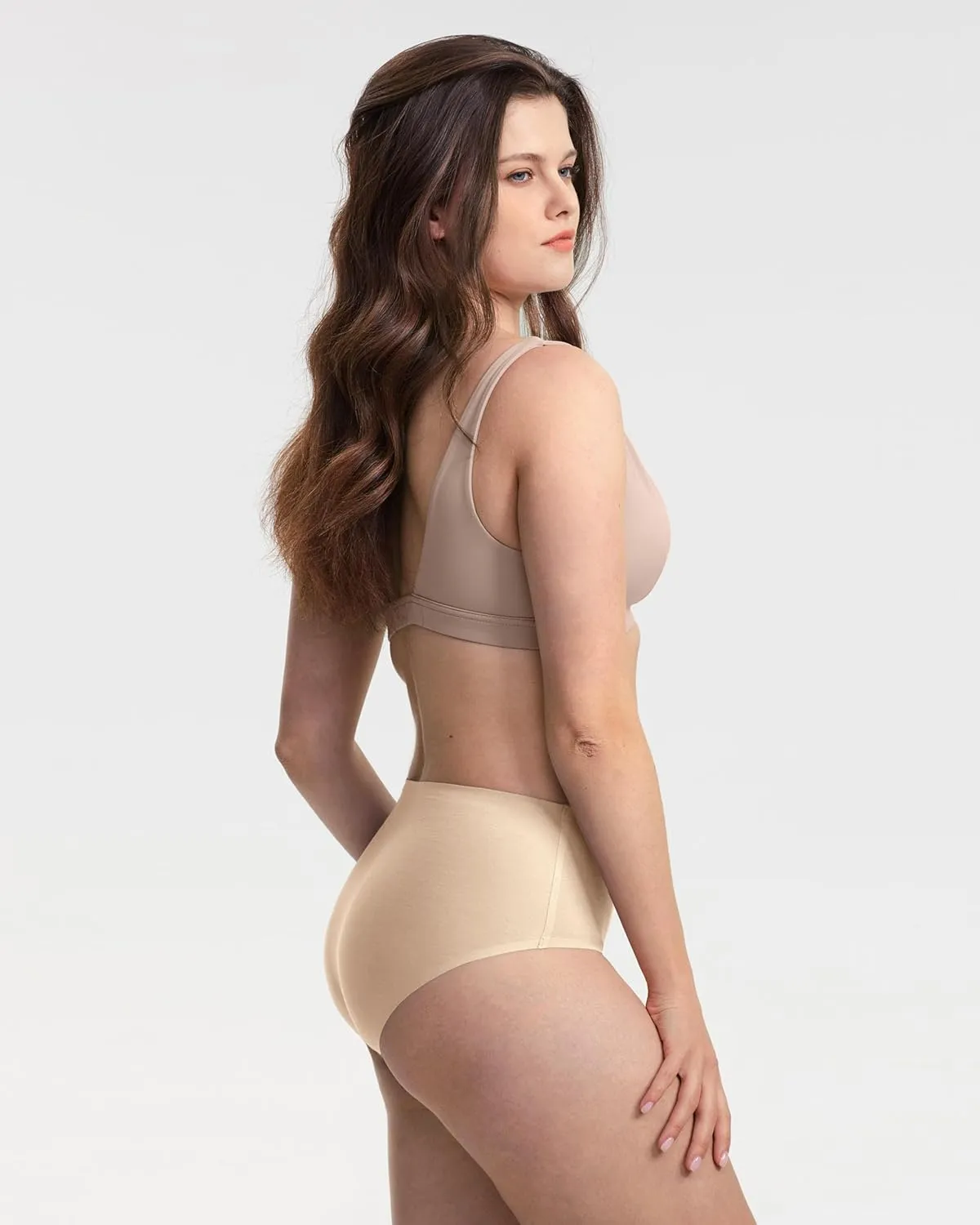Neione Women's Cotton Underwear No Show Hipster Panties with Seamless Look No Panty Lines