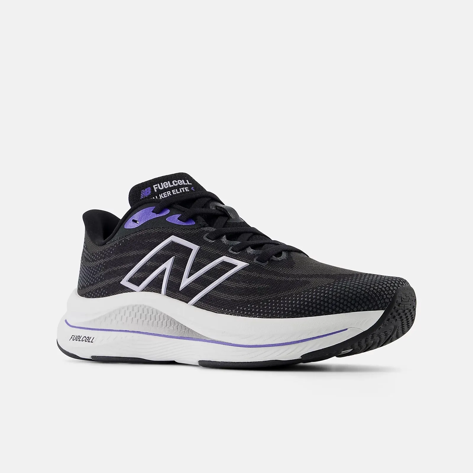 New Balance - Women's Fuel Cell Walker Elite - Black / Electric Indigo / Grey Violet