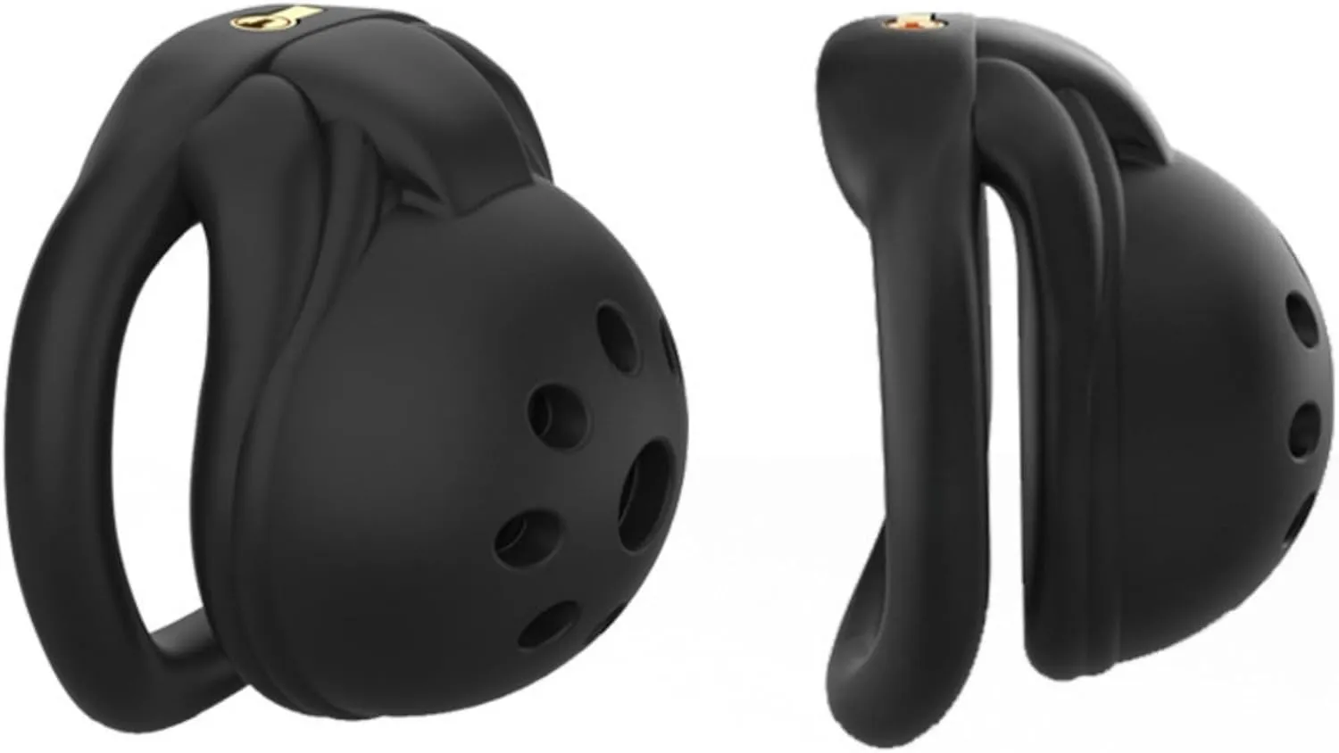 New Men's Embedded Small Locking core Honeycomb Safety cage, Ventilated and Breathable, with Four Fixed carabiners (38mm/43mm/48mm/52mm) (Black, Flat Rings)