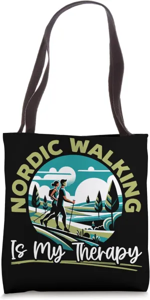 Nordic Walking Lover Endurance Cardio Fitness Nordic Walker Tote Bag