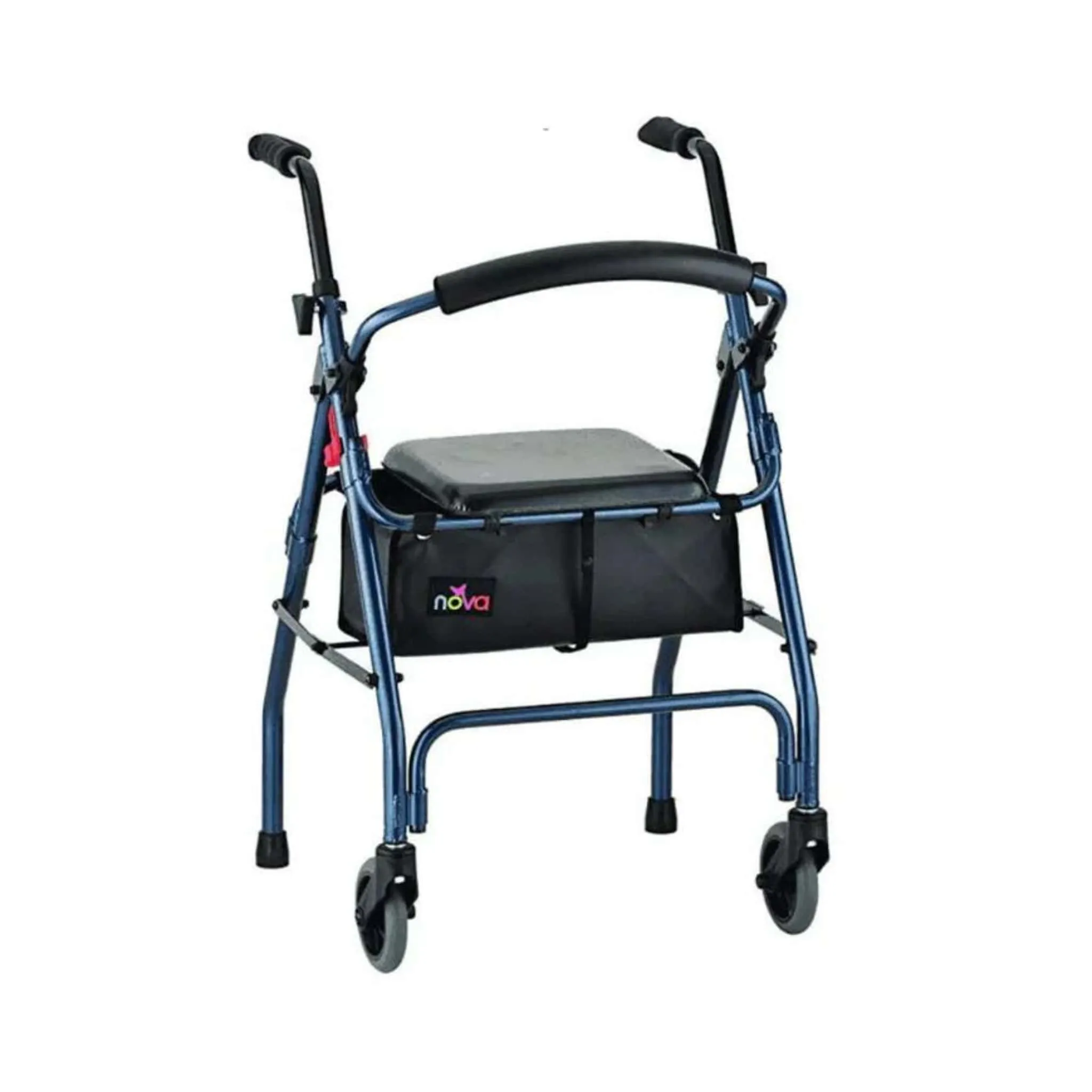 Nova Medical Lightweight Folding Cruiser II Walker Hybrid - Blue
