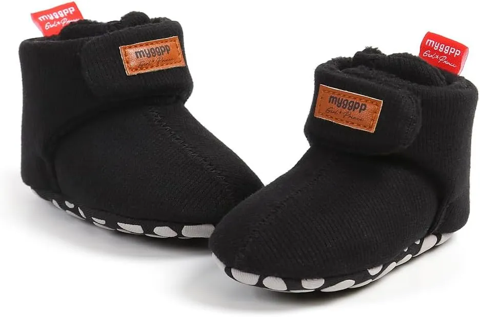 Ohwawadi Infant Baby Slippers Girls Boys Booties Warm Baby Socks Shoes Newborn Crib Shoes Baby Footwear Prewalkers