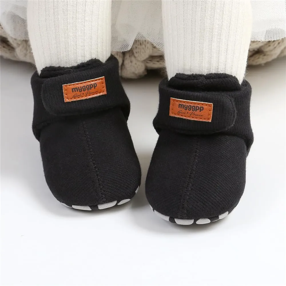 Ohwawadi Infant Baby Slippers Girls Boys Booties Warm Baby Socks Shoes Newborn Crib Shoes Baby Footwear Prewalkers