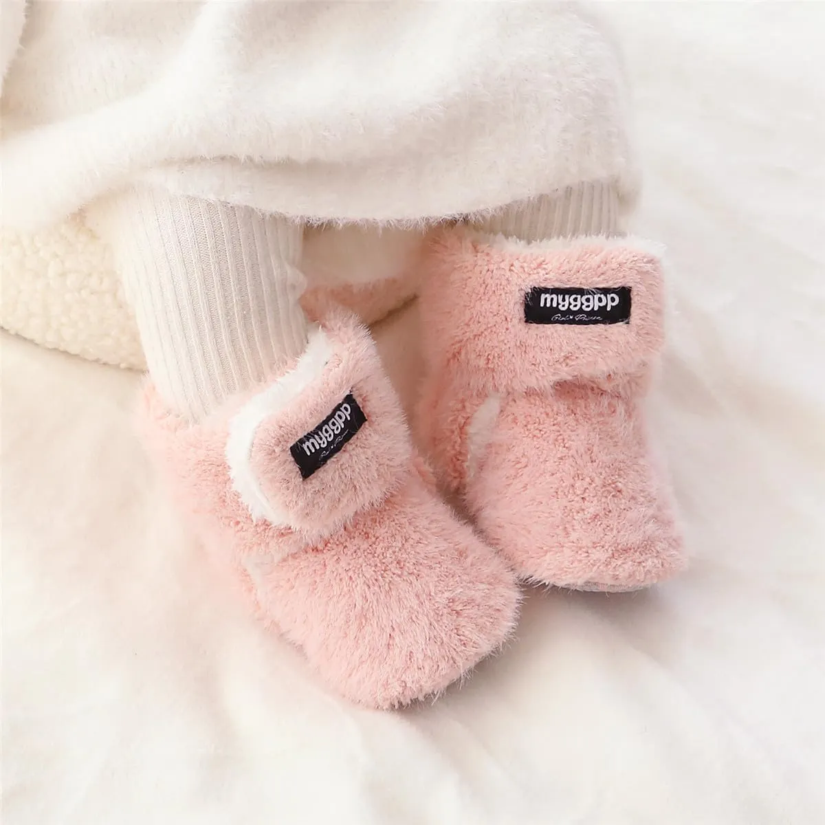 Ohwawadi Infant Baby Slippers Girls Boys Booties Warm Baby Socks Shoes Newborn Crib Shoes Baby Footwear Prewalkers