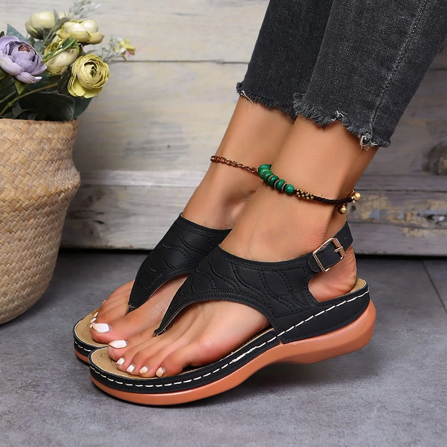 OLIVIA™ BREATHABLE FLAT ORTHOPEDIC SANDALS