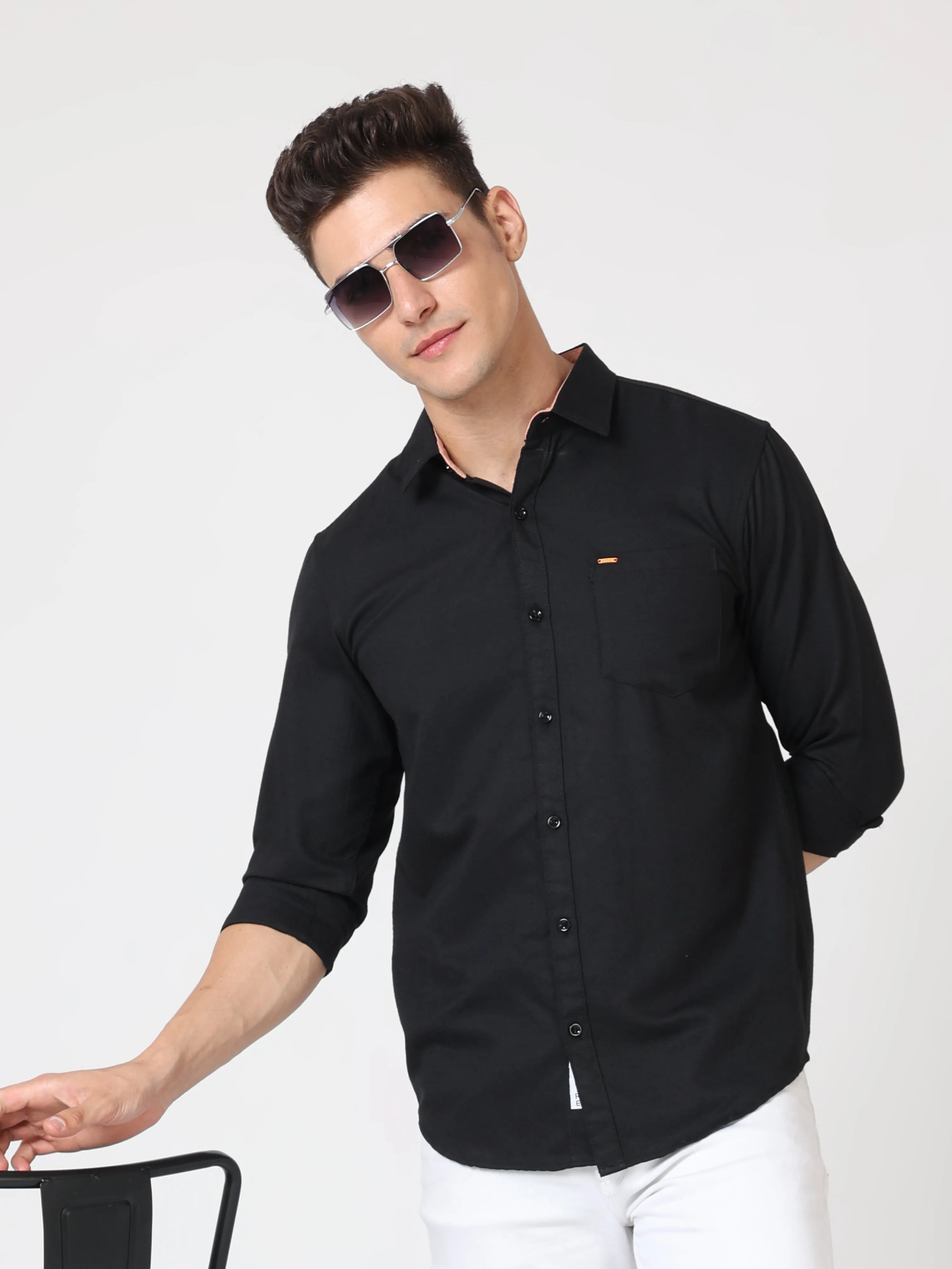 Onfire Popcorn Black Shirt