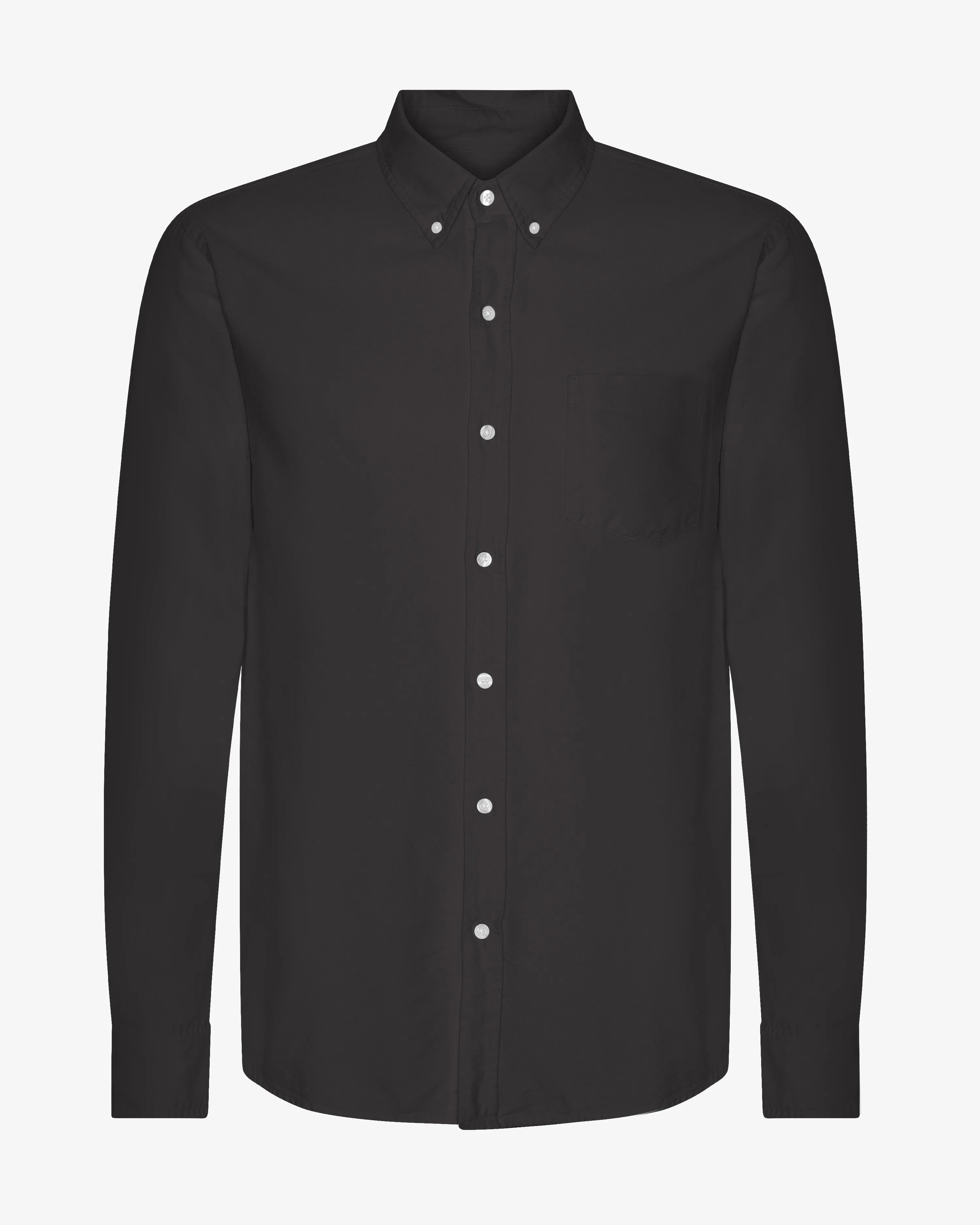 Organic Button Down Shirt - Lava Grey