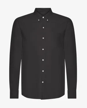 Organic Button Down Shirt - Lava Grey