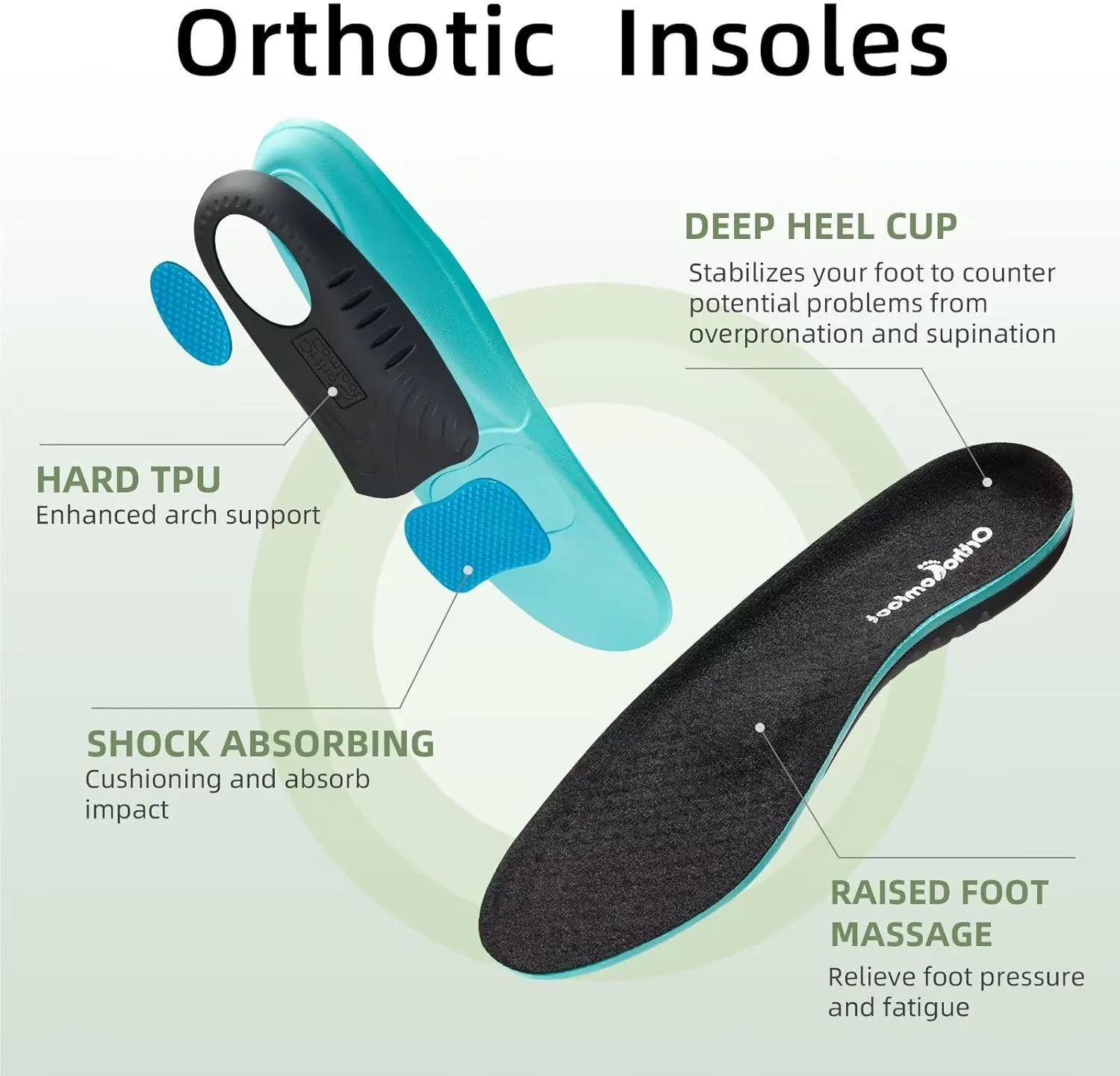 OrthoComfoot Men's Orthopedic Leather Dress Walking Shoes: Casual Plantar Fasciitis Fashion Sneakers with Arch Support, Comfortable Orthotic Business Work Oxfords for Foot and Heel Pain Relief