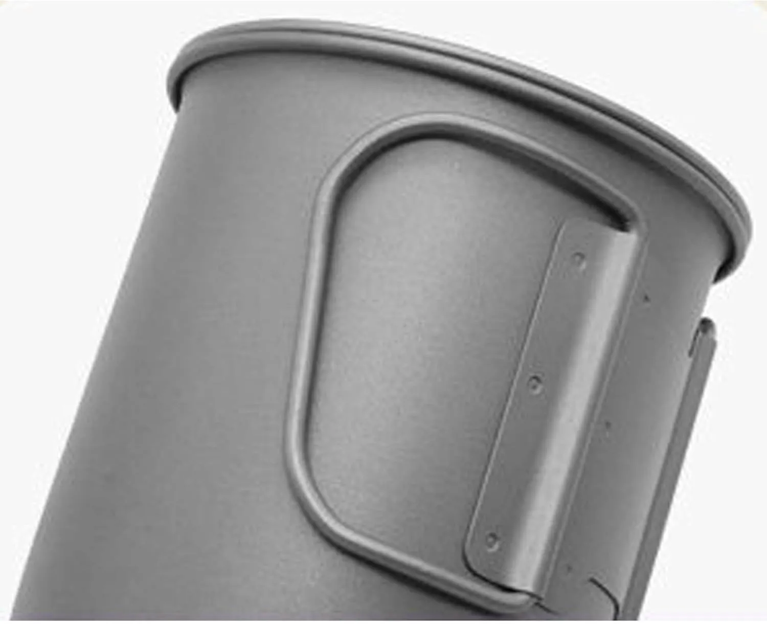 Outdoor Portable Titanium Alloy Coffee Cup Folding Handle Ultralight Water Cup(500ml)