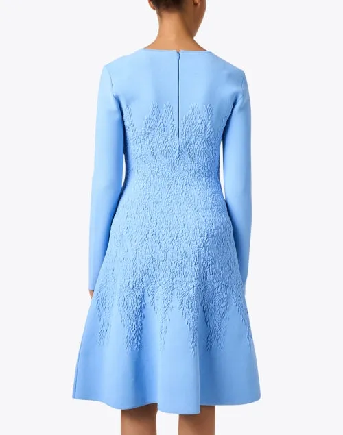 Oxford Blue Textured Knit Dress