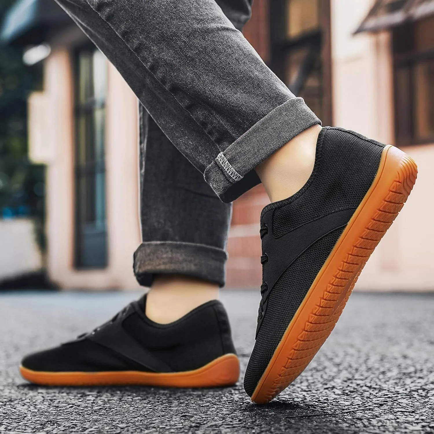 Padgene Wide Barefoot Minimalist Shoes for Women Men | Zero Drop Sole | Width Fashion Sneaker Wide Toe Box Cross-Trainer Lightweight Walking Casual Comfortable Running Shoes