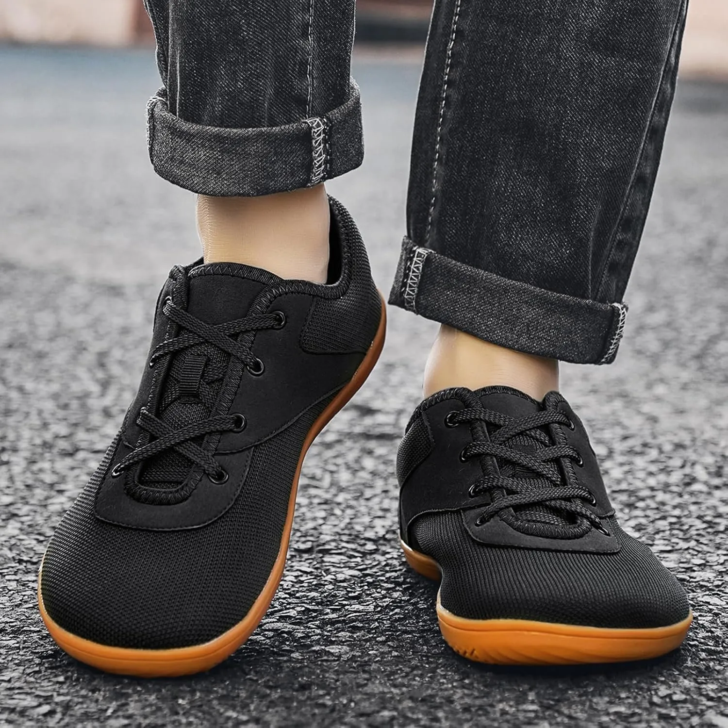 Padgene Wide Barefoot Minimalist Shoes for Women Men | Zero Drop Sole | Width Fashion Sneaker Wide Toe Box Cross-Trainer Lightweight Walking Casual Comfortable Running Shoes