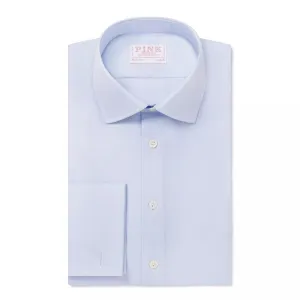 Pale Blue Slim Fit Double Cuff Royal Oxford Formal Shirt