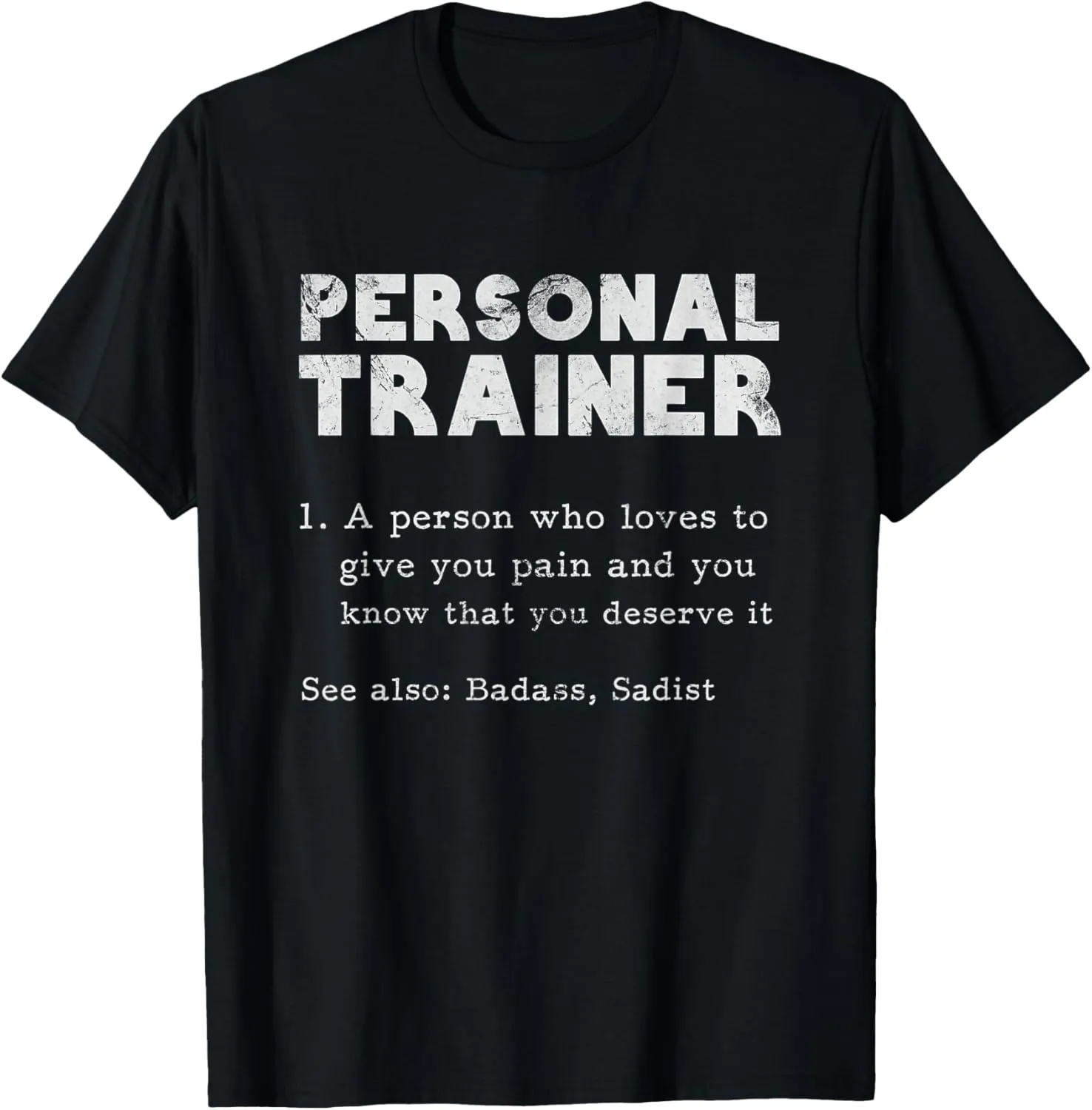 Personal Trainer Definition Fitness Personal Training Grunge T-Shirt