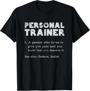 Personal Trainer Definition Fitness Personal Training Grunge T-Shirt