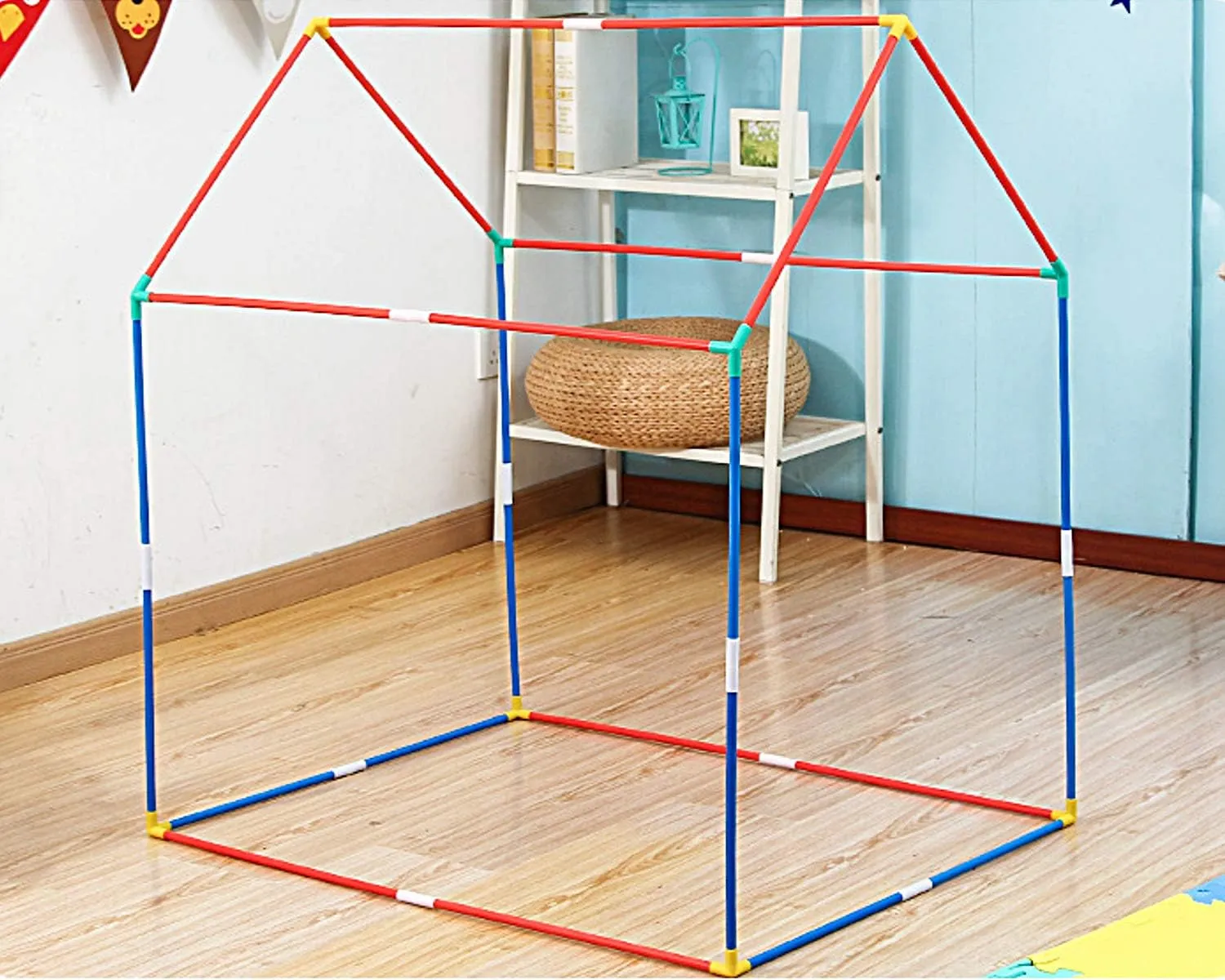 POCO DIVO Astronaut Space House, Indoor Outdoor Rocket Ship Toddler Play Tent, Foldable Spaceship Children Camping Tents, Kids Pretend Star Observatory Playhouse
