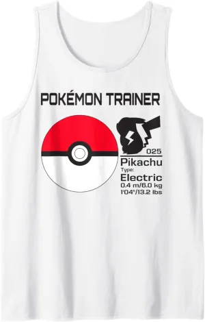 Pokémon - Trainer With Pikachu Tank Top