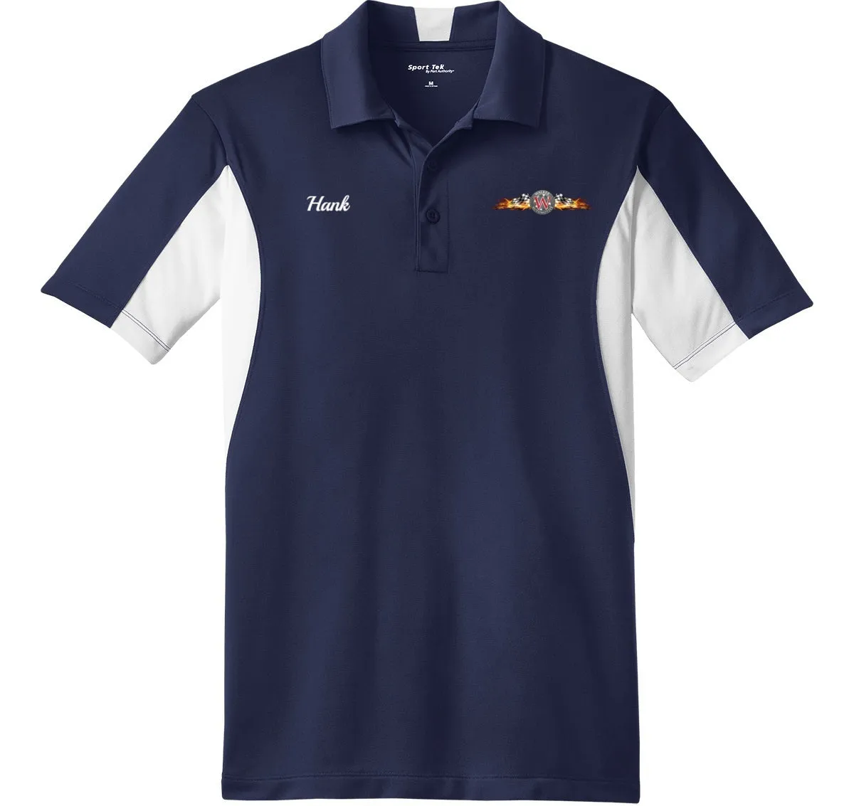 POLO - Mens Side Blocked Micropique Sport-Wick ST655  - Walker Automotive