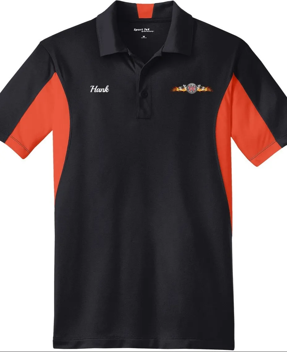 POLO - Mens Side Blocked Micropique Sport-Wick ST655  - Walker Automotive