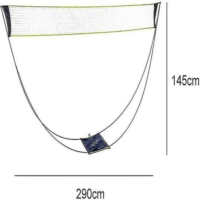 Portable Badminton Net - Foldable for Volleyball, Tennis, Badminton