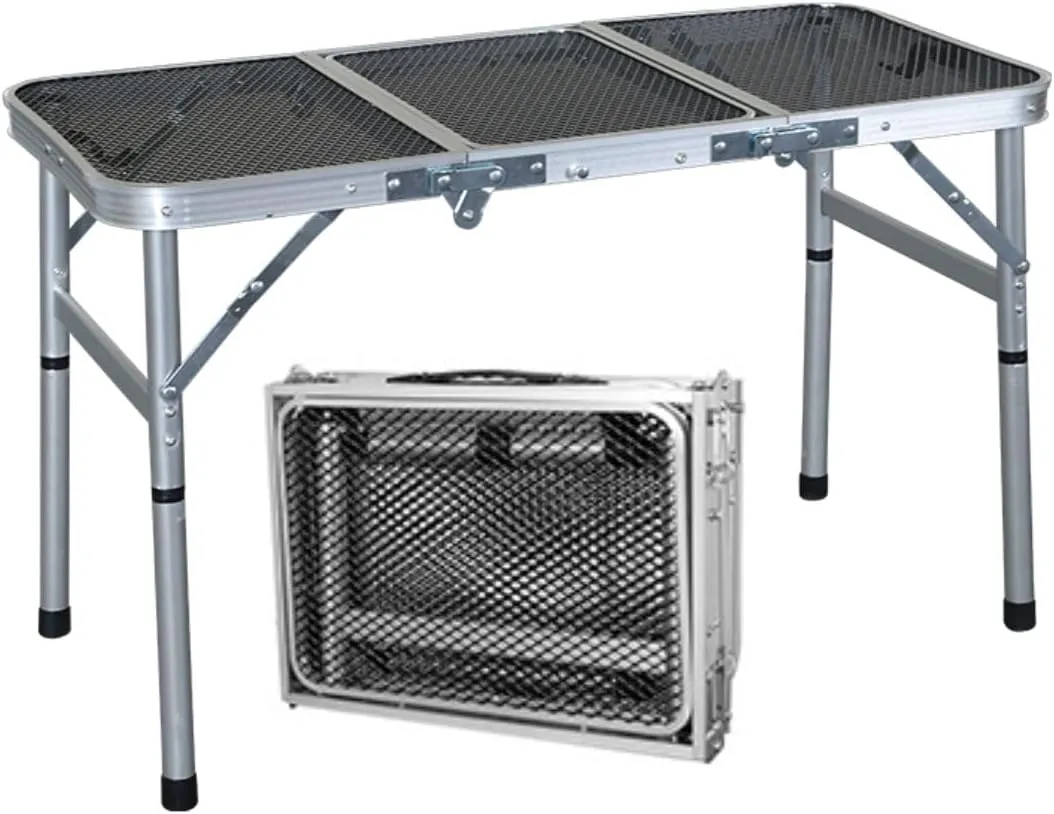 Portable Folding Outdoor Camping Table – 2FT Lightweight Small Foldable Table for Camping, Picnic, BBQ, Travel & Outdoor Cooking – Compact, Collapsible & Durable Camp Tables with Adjustable Height