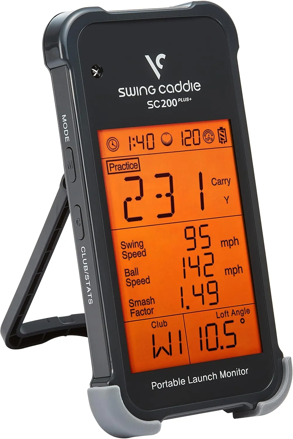 Portable Golf Launch Monitor and Swing Analyzer with Real-Time Shot Data Tracking | Ideal Golf Swing Trainer/Training Equipment for Indoor & Outdoor | Up to 20 Hours Battery Life