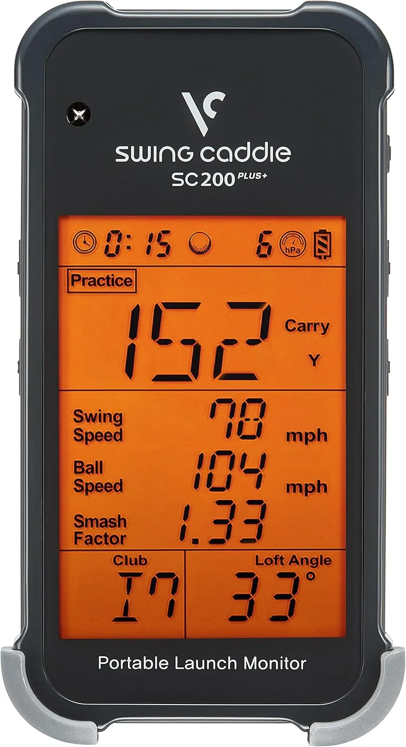 Portable Golf Launch Monitor and Swing Analyzer with Real-Time Shot Data Tracking | Ideal Golf Swing Trainer/Training Equipment for Indoor & Outdoor | Up to 20 Hours Battery Life