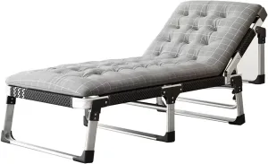 Portable Recliner Chair Sun Lounger Chaise Lounges Adjustable Lounge Chair Sunbathing Chair Lawn Chair Camping Chair Patio Deck Chairs for Poolside, Yard, Beach