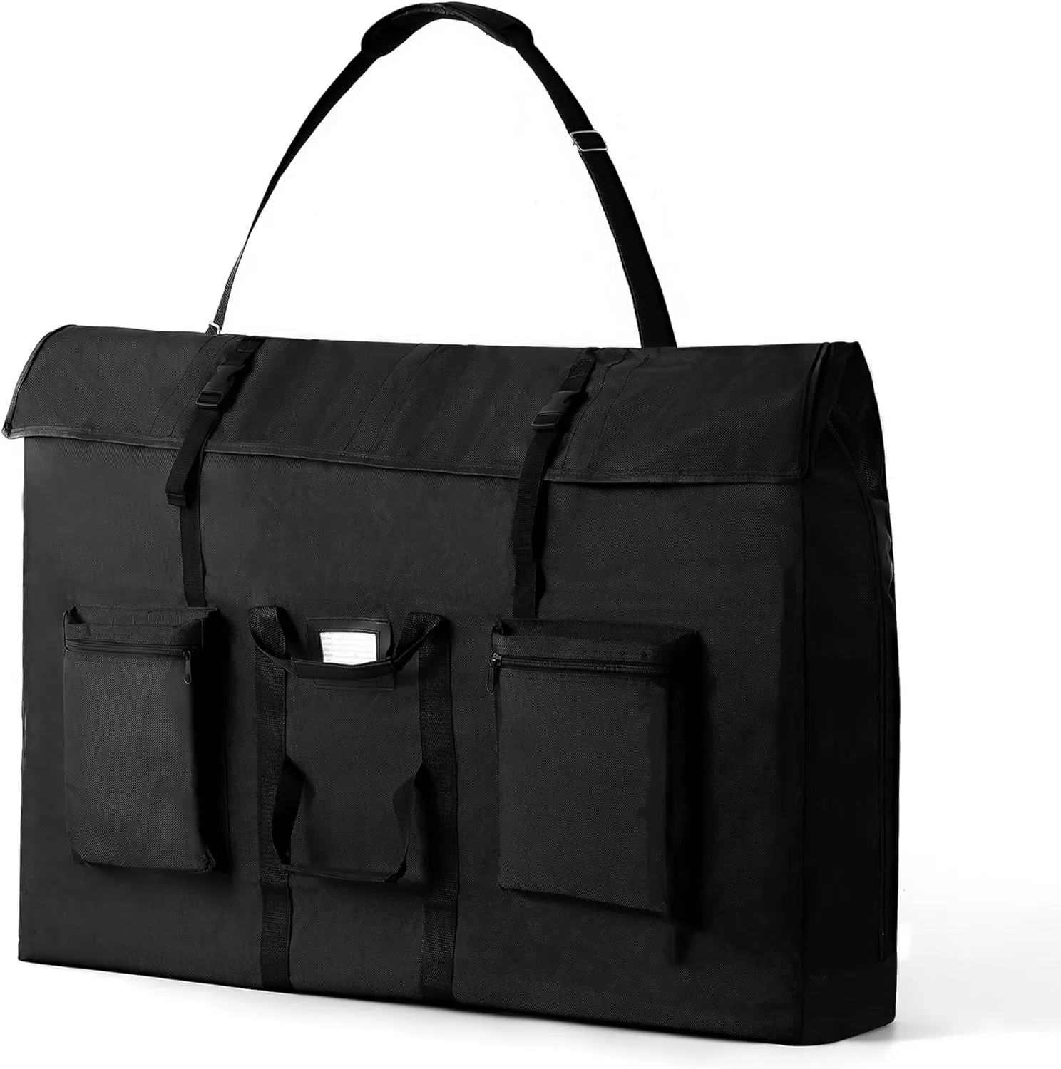 Premium Oversized Art Portfolio Case 24 x 36 x 6 Inch (25" x 37" Actual) - Waterproof - Soft Sided - Frames, LCD Screens, Monitors, TVs, Solar Panel - Shoulder Strap & Carry Handles