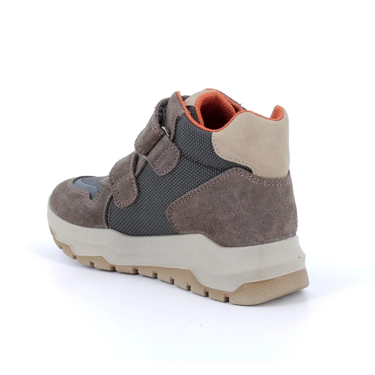Primigi Boy's (Sizes 31-35) 6888800 Orange Patent/Grey Suede/Brown Fabric Gore-Tex